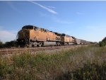 UP 7099  11Nov2011  NB approaching Lincoln City Road 